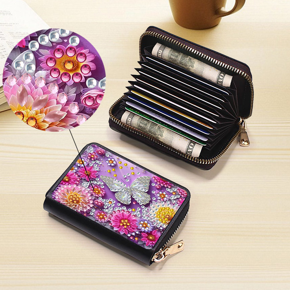 Diamond Painting Card Holder Coin Purse Diamond Art Wallet Pouch Gifts for Women