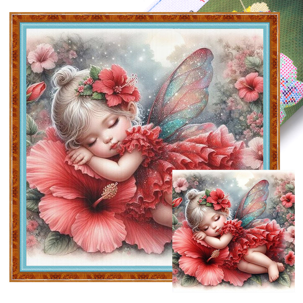 Lovely Girls - 11CT Stamped Cross Stitch 40*40CM