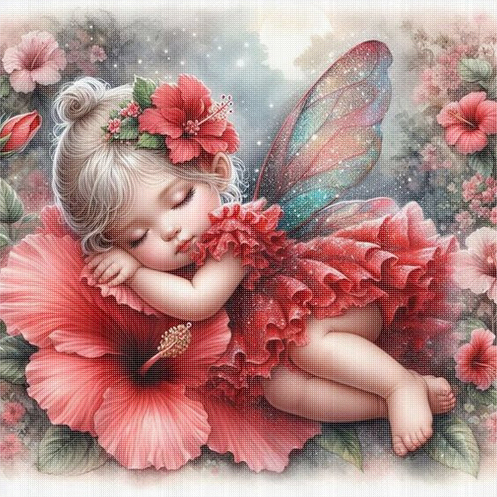 Lovely Girls - 11CT Stamped Cross Stitch 40*40CM