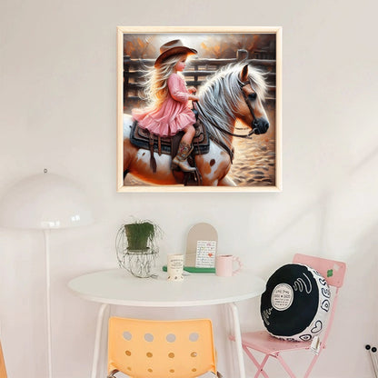Lovely Girls - 11CT Stamped Cross Stitch 40*40CM