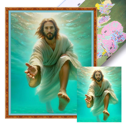 Jesus Saves - 11CT Stamped Cross Stitch 40*50CM