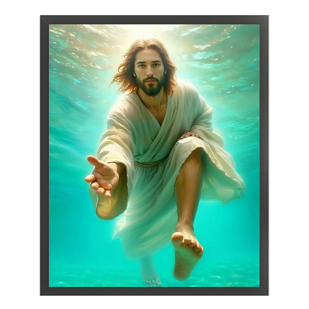Jesus Saves - 11CT Stamped Cross Stitch 40*50CM