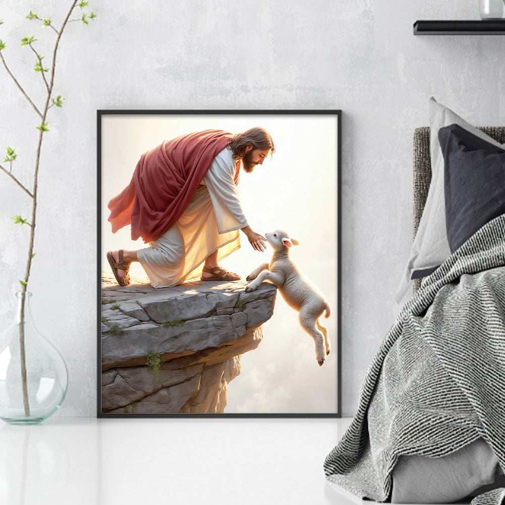 Jesus Saves - 11CT Stamped Cross Stitch 40*50CM