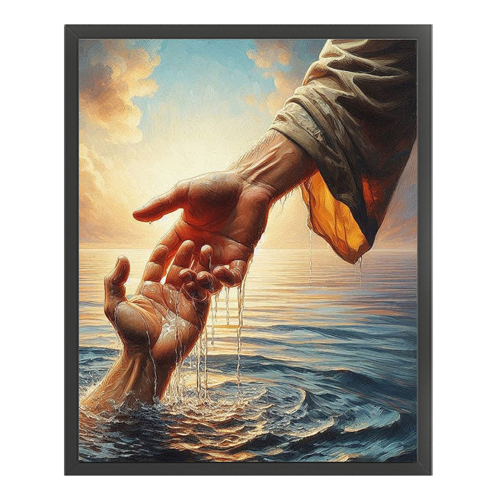 Jesus Saves - 11CT Stamped Cross Stitch 40*50CM