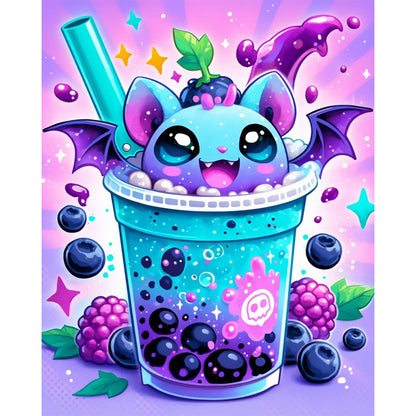Vampire Version Of Milk Tea - Full Square Drill Diamond Painting 40*50CM