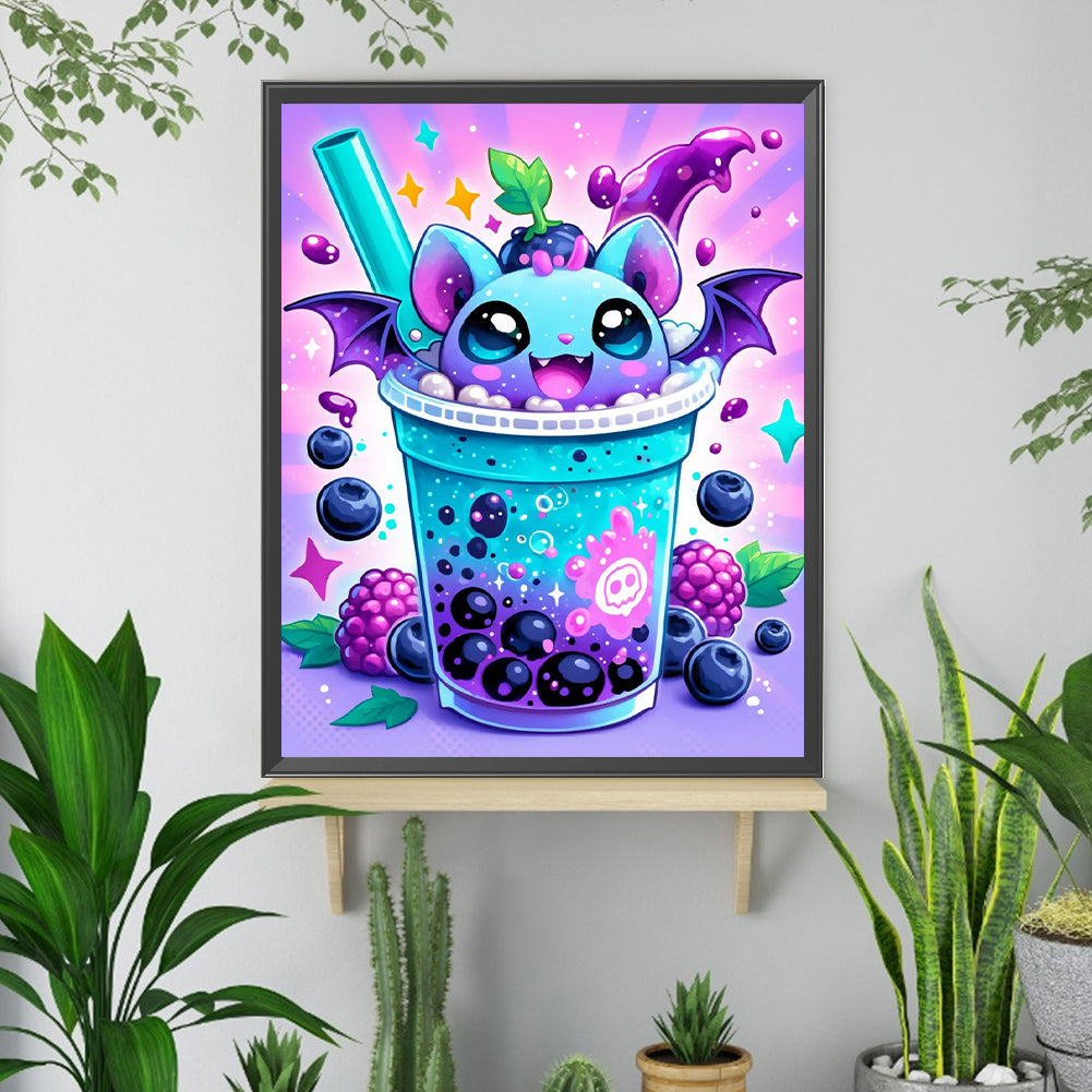 Vampire Version Of Milk Tea - Full Square Drill Diamond Painting 40*50CM