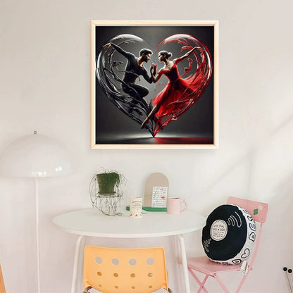 Red And Black - 11CT Stamped Cross Stitch 45*45CM