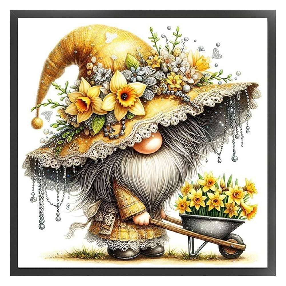 Flower Gnomes - 11CT Stamped Cross Stitch 40*40CM