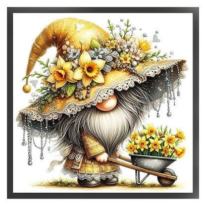 Flower Gnomes - 11CT Stamped Cross Stitch 40*40CM