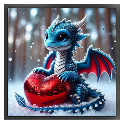 Love Dragons - 11CT Stamped Cross Stitch 40*40CM