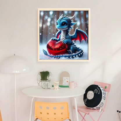 Love Dragons - 11CT Stamped Cross Stitch 40*40CM