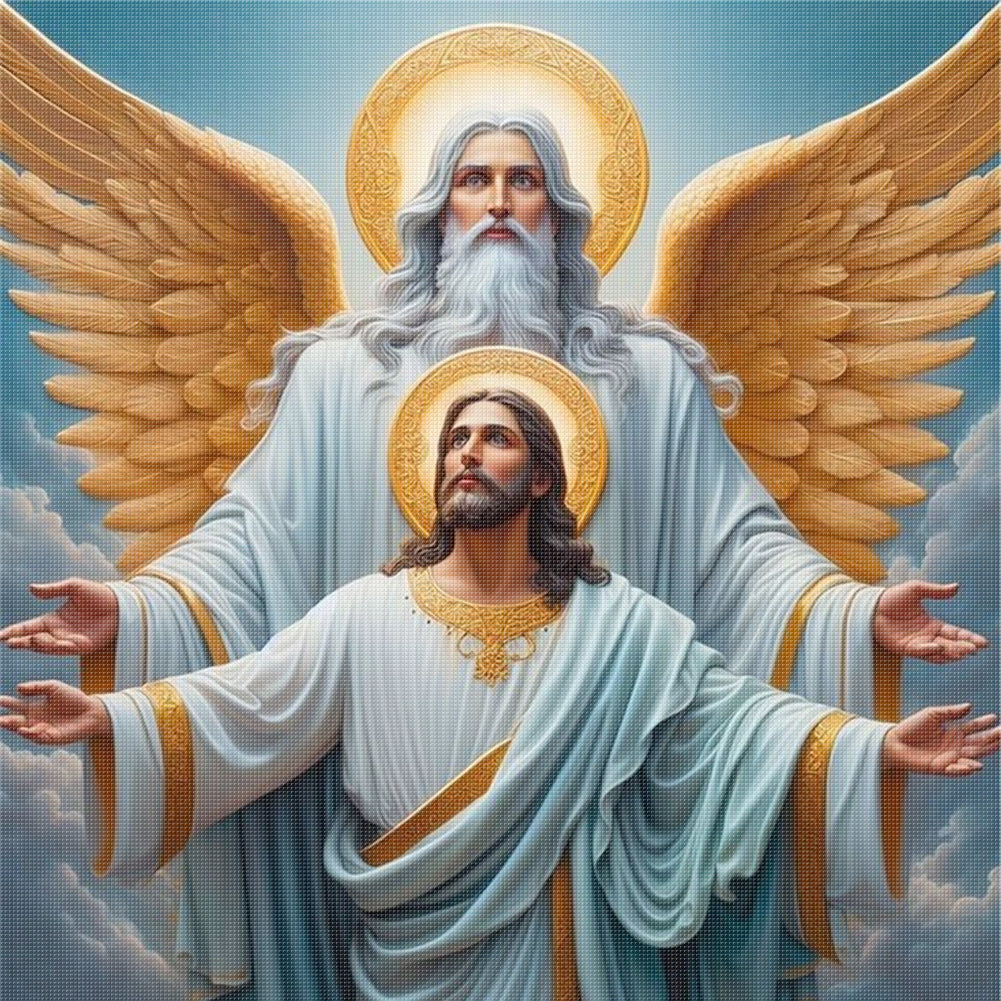 Jesus - 11CT Stamped Cross Stitch 45*45CM