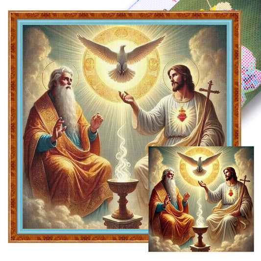 Jesus - 11CT Stamped Cross Stitch 45*45CM