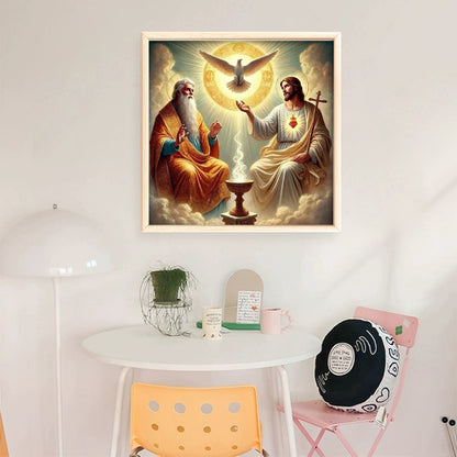 Jesus - 11CT Stamped Cross Stitch 45*45CM