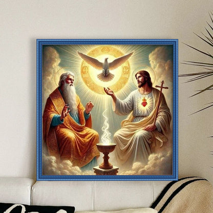 Jesus - 11CT Stamped Cross Stitch 45*45CM