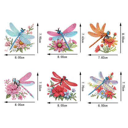 6Pcs Diamond Painting Refrigerator Magnets Diamond Art Kits for Adults Beginners