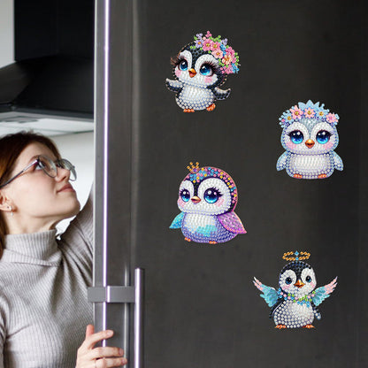 6Pcs Diamond Painting Refrigerator Magnets Diamond Art Kits for Adults Beginners