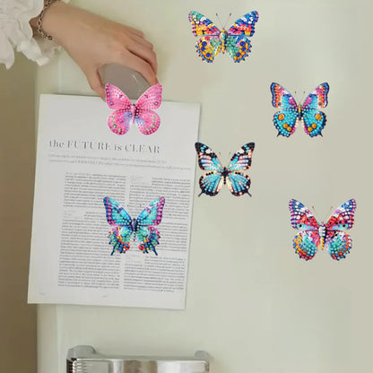 6Pcs Diamond Painting Refrigerator Magnets Diamond Art Kits for Adults Beginners