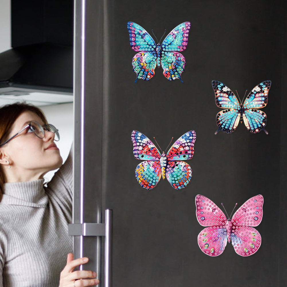 6Pcs Diamond Painting Refrigerator Magnets Diamond Art Kits for Adults Beginners