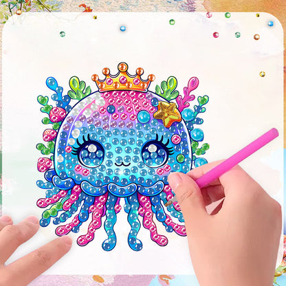 6Pcs Diamond Painting Refrigerator Magnets Diamond Art Kits for Adults Beginners
