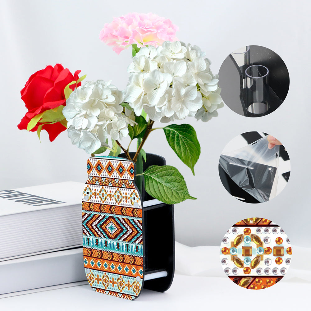 Dog Acrylic Double Sided Special Shape Diamond Painting Vase Bedroom Table Decor