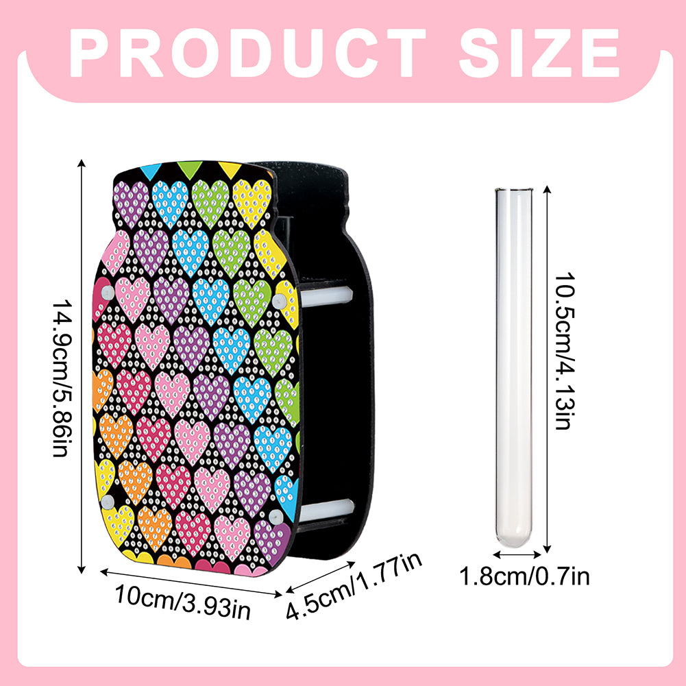 Dog Acrylic Double Sided Special Shape Diamond Painting Vase Bedroom Table Decor