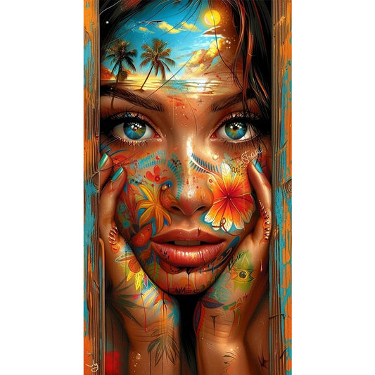 Girls - 14CT Stamped Cross Stitch 40*70CM