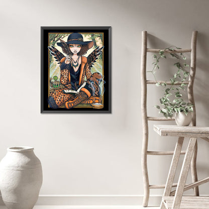 Spiritual Girl - Full AB Round Drill Diamond Painting 40*50CM