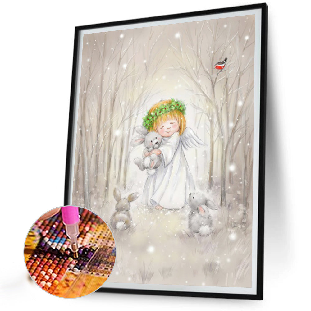 Angel Girl - Full AB Round Drill Diamond Painting 40*50CM