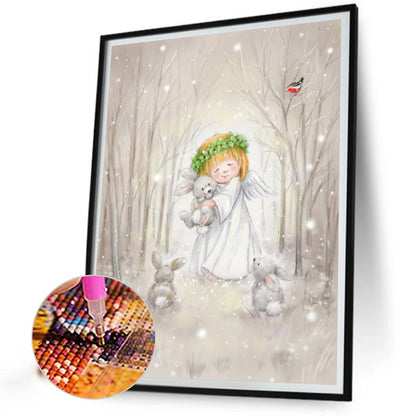 Angel Girl - Full AB Round Drill Diamond Painting 40*50CM