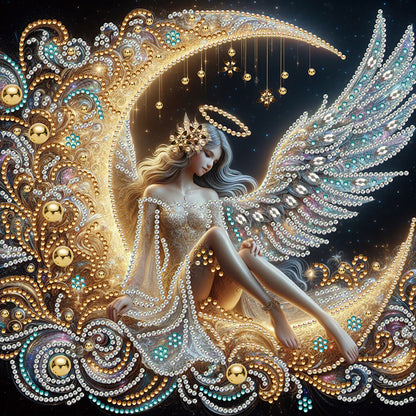 4 Pcs Moonlight Goddess - Special Shaped Drill Diamond Painting 30*30CM