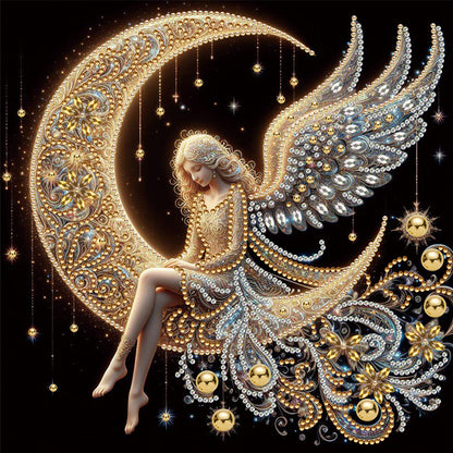 4 Pcs Moonlight Goddess - Special Shaped Drill Diamond Painting 30*30CM