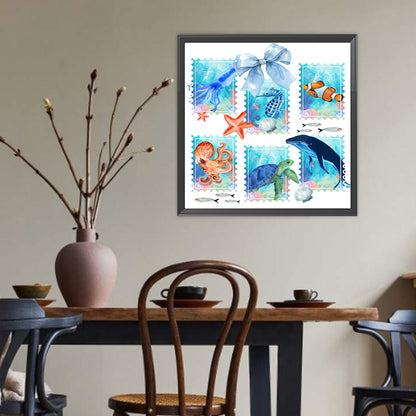 Marine Life - Full Round Drill Diamond Painting 40*40CM