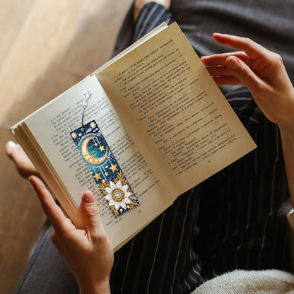 4Pcs Special Shape Dragonfly DIY Bookmarks Diamond Painting Kits for Book Lovers