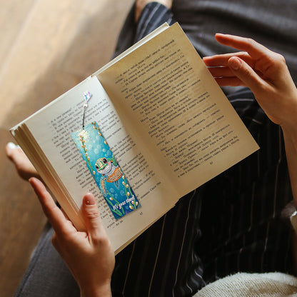 4Pcs Special Shape Dragonfly DIY Bookmarks Diamond Painting Kits for Book Lovers