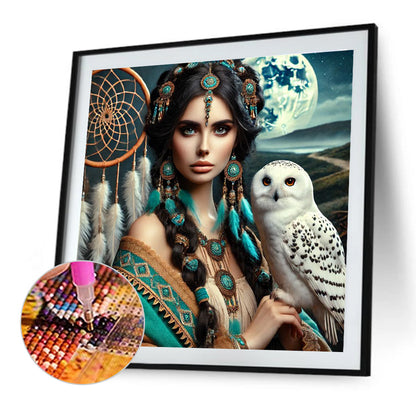 Beauty And Animals - Full Round Drill Diamond Painting 40*40CM