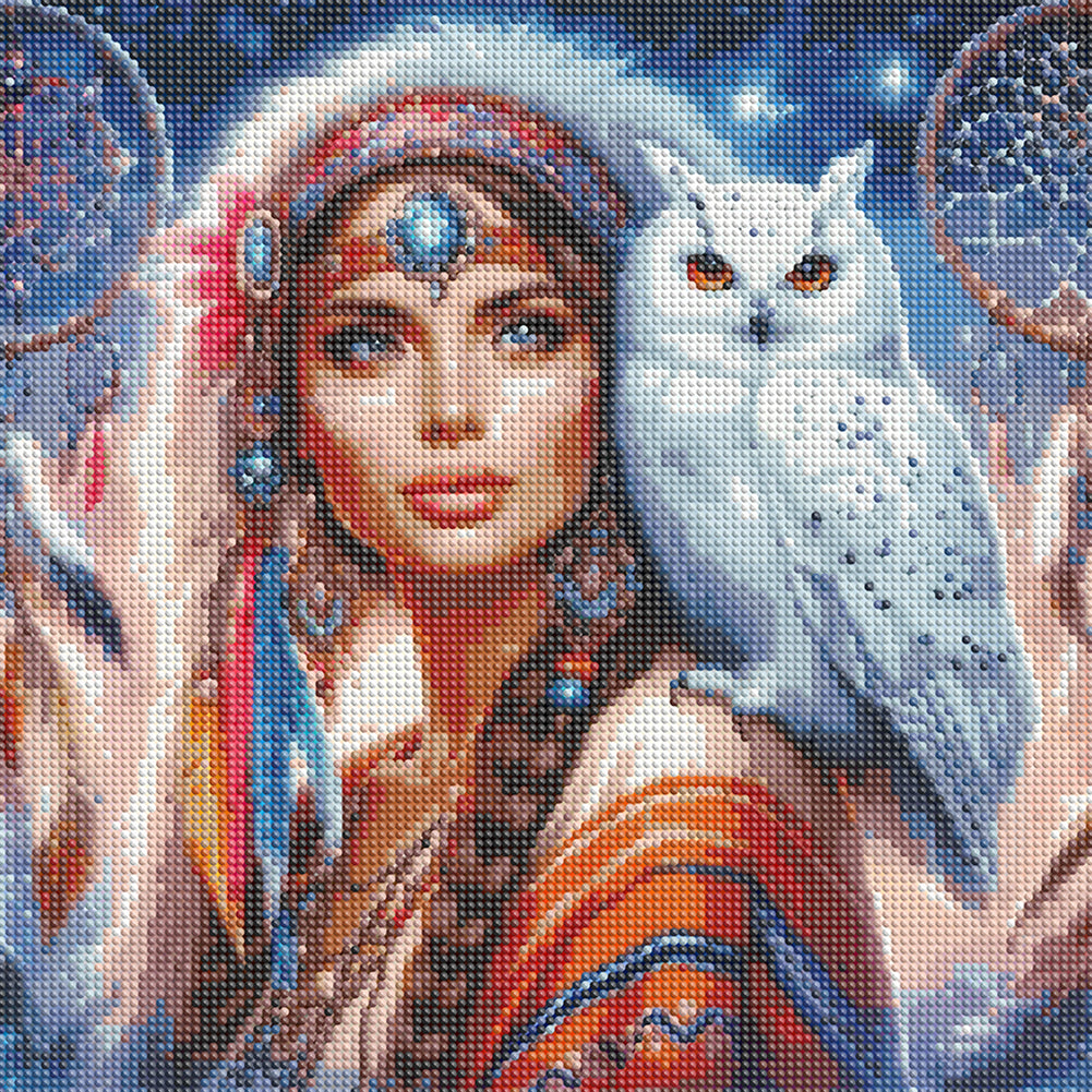 Beauty And Animals - Full Round Drill Diamond Painting 40*40CM