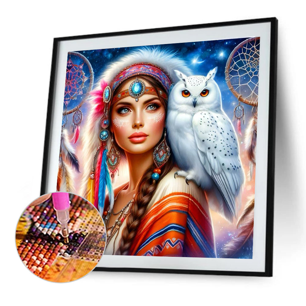 Beauty And Animals - Full Round Drill Diamond Painting 40*40CM