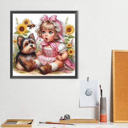 Cute Child - Full Round Drill Diamond Painting 40*40CM