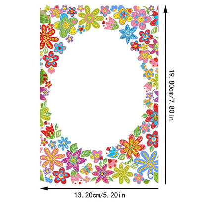 Special Shape Flower Table Top Diamond Painting Frame Kits for Home Office Decor