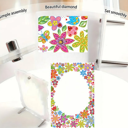Special Shape Flower Table Top Diamond Painting Frame Kits for Home Office Decor