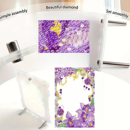 Special Shape Flower Table Top Diamond Painting Frame Kits for Home Office Decor