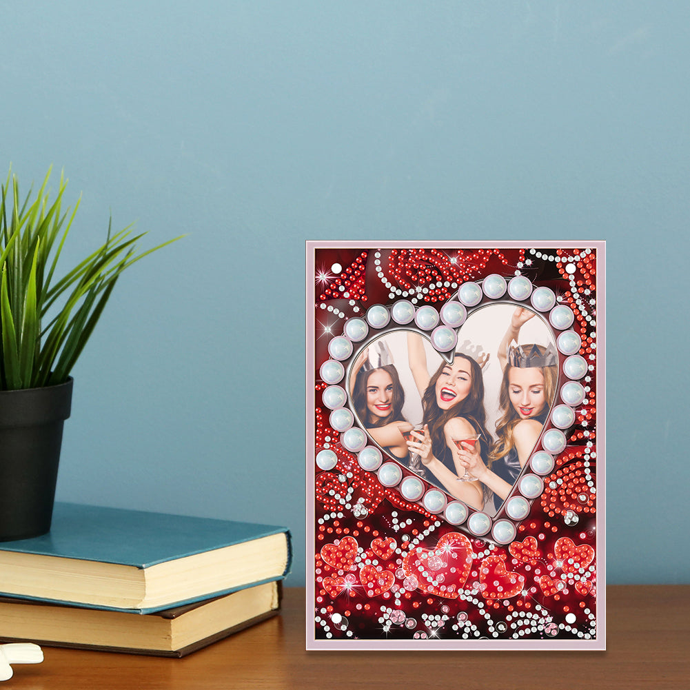 Special Shape Flower Table Top Diamond Painting Frame Kits for Home Office Decor