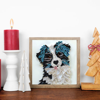 Quilled Puppy - Special Shaped Drill Diamond Painting 30*30CM