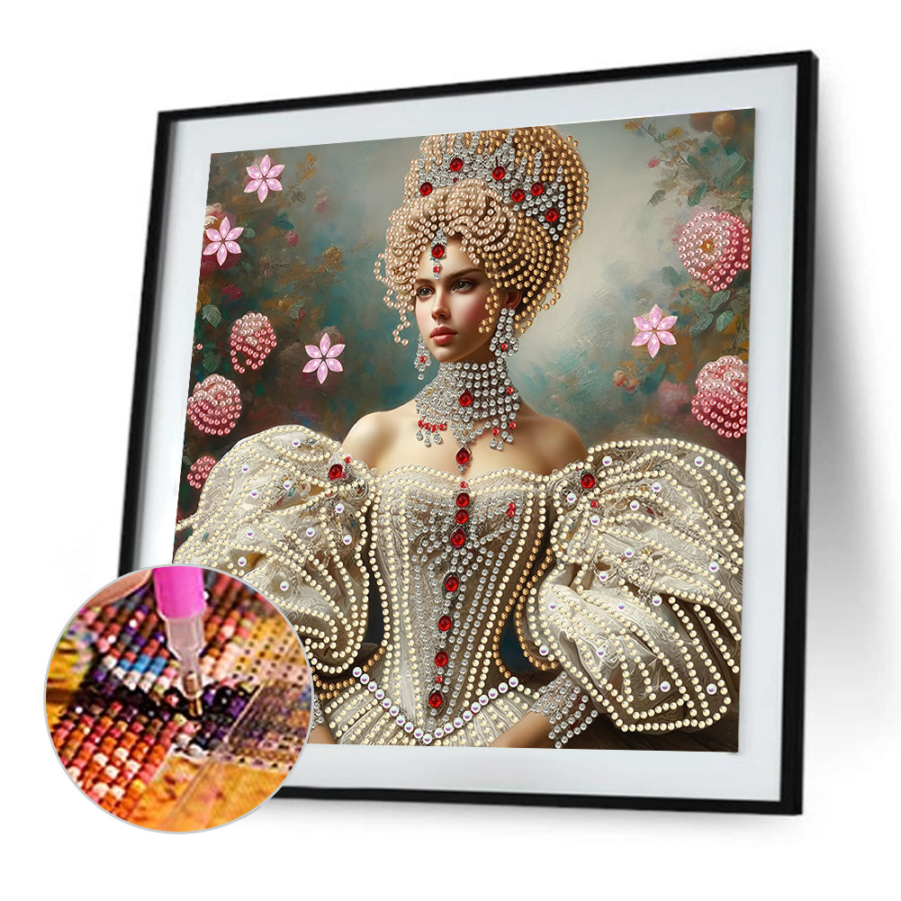 Lady Beauty - Special Shaped Drill Diamond Painting 30*30CM