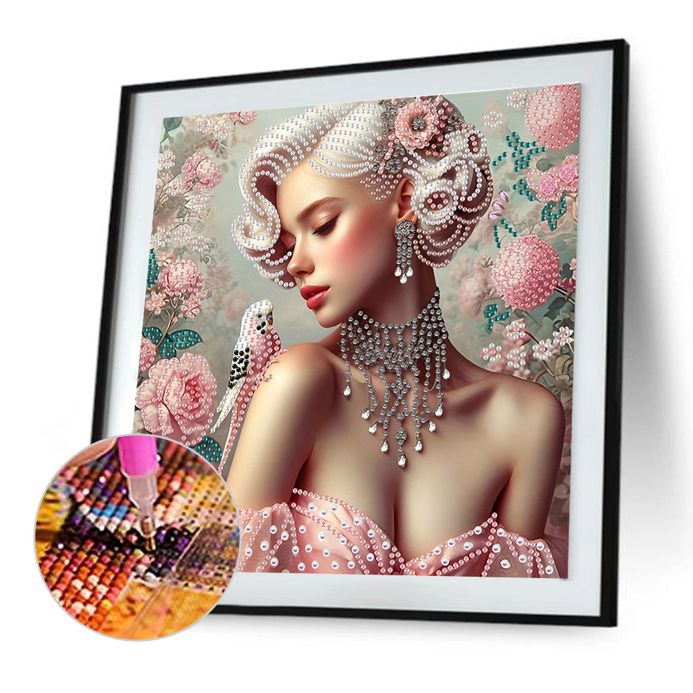 Lady Beauty - Special Shaped Drill Diamond Painting 30*30CM