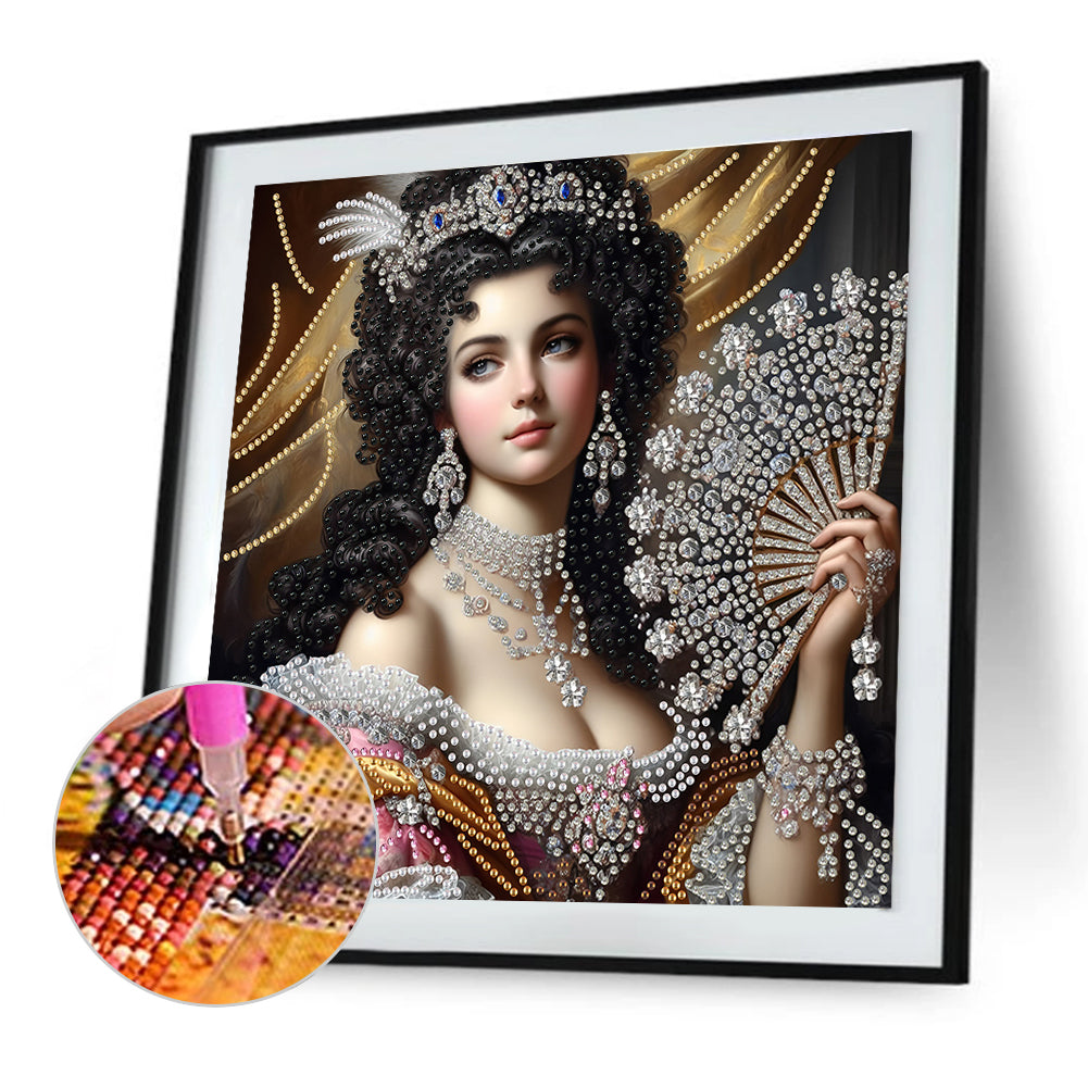 Lady Beauty - Special Shaped Drill Diamond Painting 30*30CM