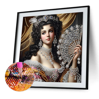 Lady Beauty - Special Shaped Drill Diamond Painting 30*30CM
