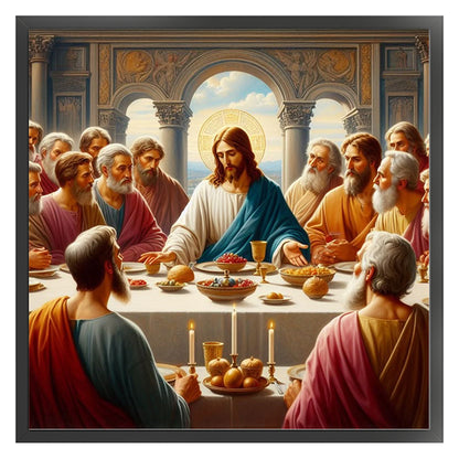 Jesus And His Disciples - 14CT Stamped Cross Stitch 40*40CM