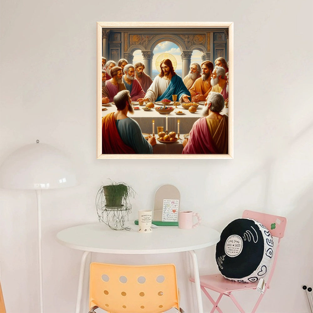Jesus And His Disciples - 14CT Stamped Cross Stitch 40*40CM